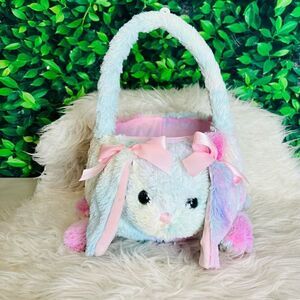 Colorful cute Easter bunny basket for girl baby toddler gift present spring